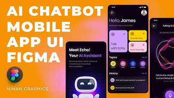 AI Chatbot Mobile App Design Figma  |  Figma UI Design Tutorials  |  Speed UI Design Nihan Graphics
