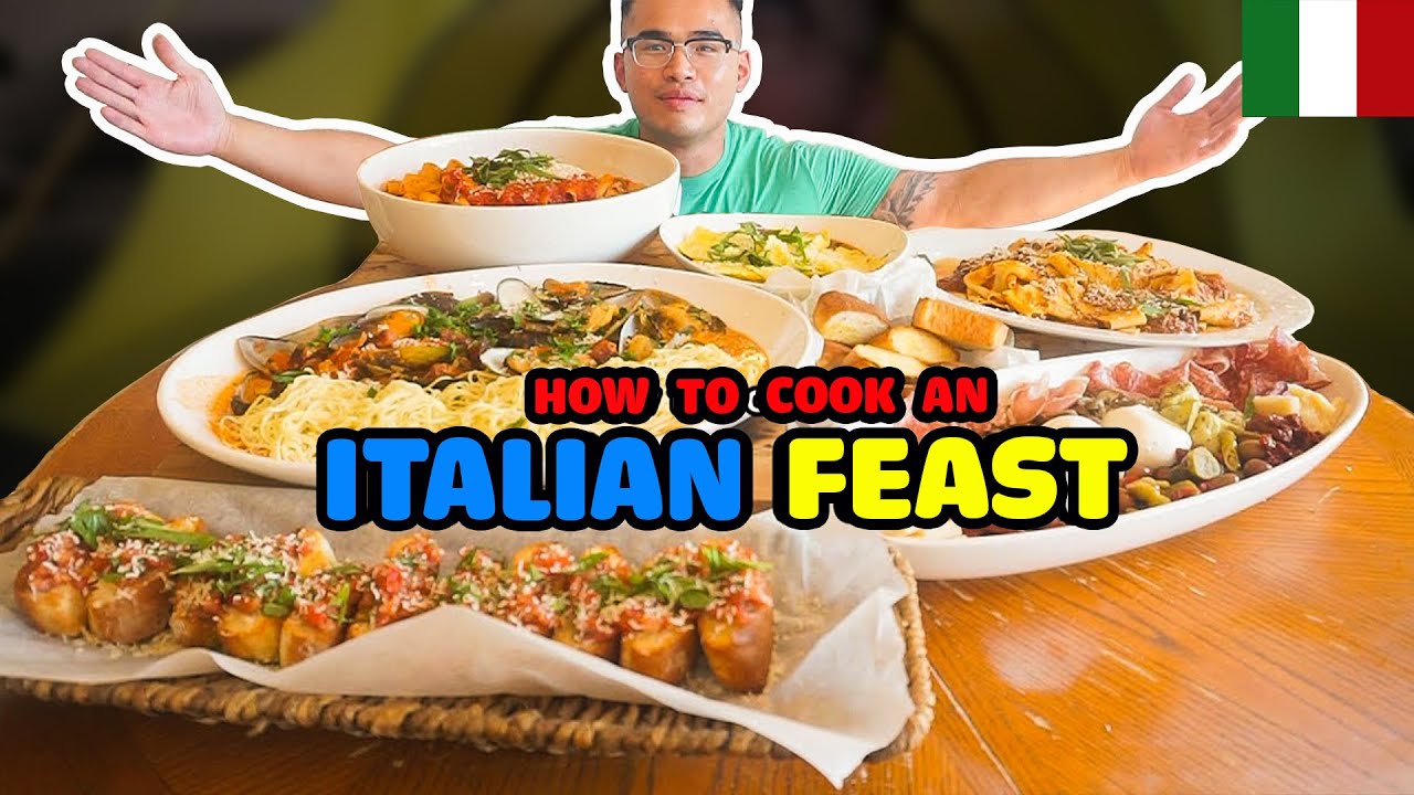How to cook an ITALIAN FEAST YouTube