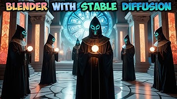 Blender with Stable Diffusion XL Tutorial - Alien priests - img2img