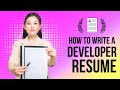 Resume writing for developers developer resume examples  writing guide  jobiai