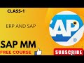 Class 1 introduction to erp and sap sap4beginners learnwithanshuman    