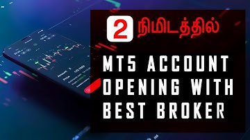 Open MT5 Account with Best Forex Broker 2 நிமிடத்தில் | Deriv MT5 Synthetic Trading Account in Tamil
