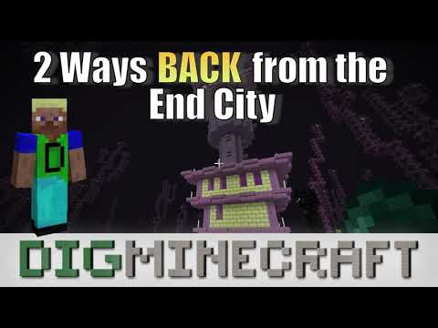 2 Ways to get back from the End City in Minecraft
