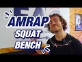 Jai fini sur le sol  squat  bench