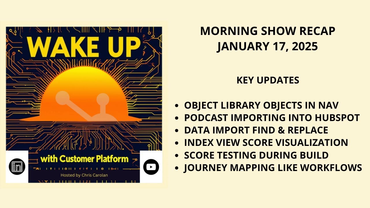 2025-01-17 Wake Up With Customer Platform - Your Unofficial HubSpot Morning Show with Chris Carolan
