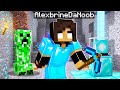 noob Girl finds MOST Diamonds in Minecraft