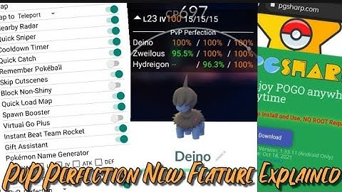 New Pgsharp feature pvp perfection explained #guide #tips #hack #spoof