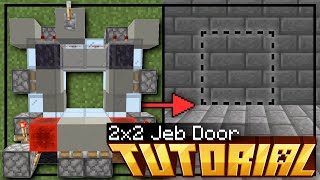 2x2 FLUSH JEB DOOR 🚪 Minecraft Bedrock Tutorial 🚪 MCPE,Xbox,PS4,Windows,Switch