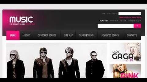 Preview Popular Music Online Store TMT Magento