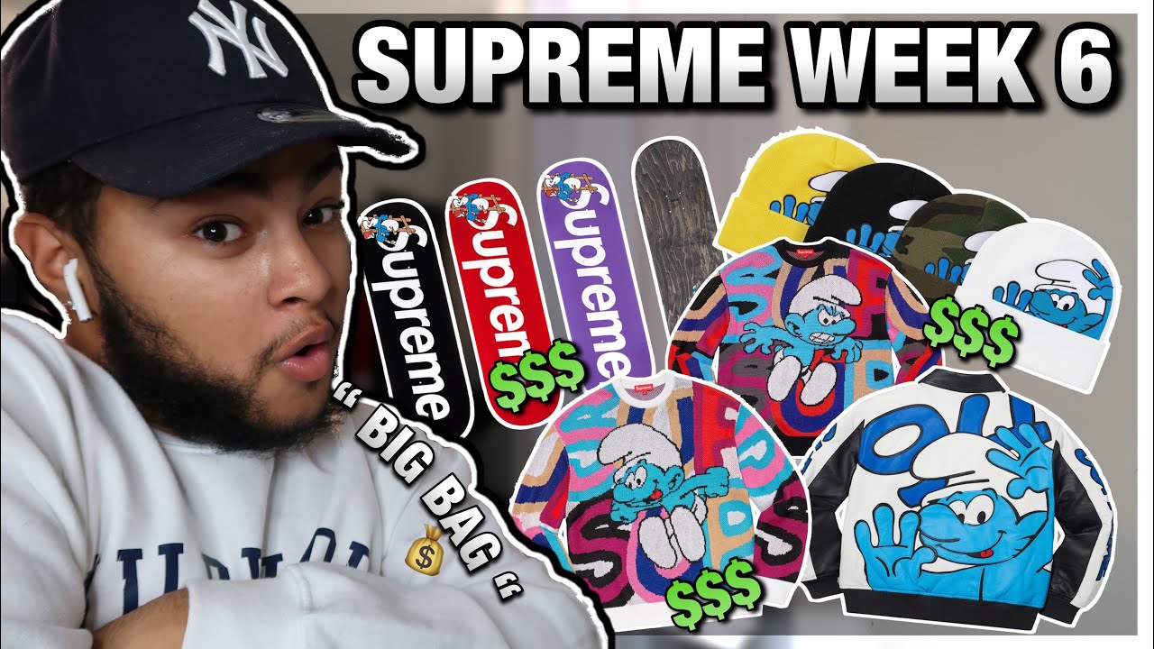 SUPREME X SMURFS COLLAB REVIEW & RESELL PREDICTIONS ! | SUPREME FW20