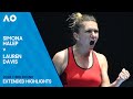 Simona halep v lauren davis extended highlights  australian open 2018 third round