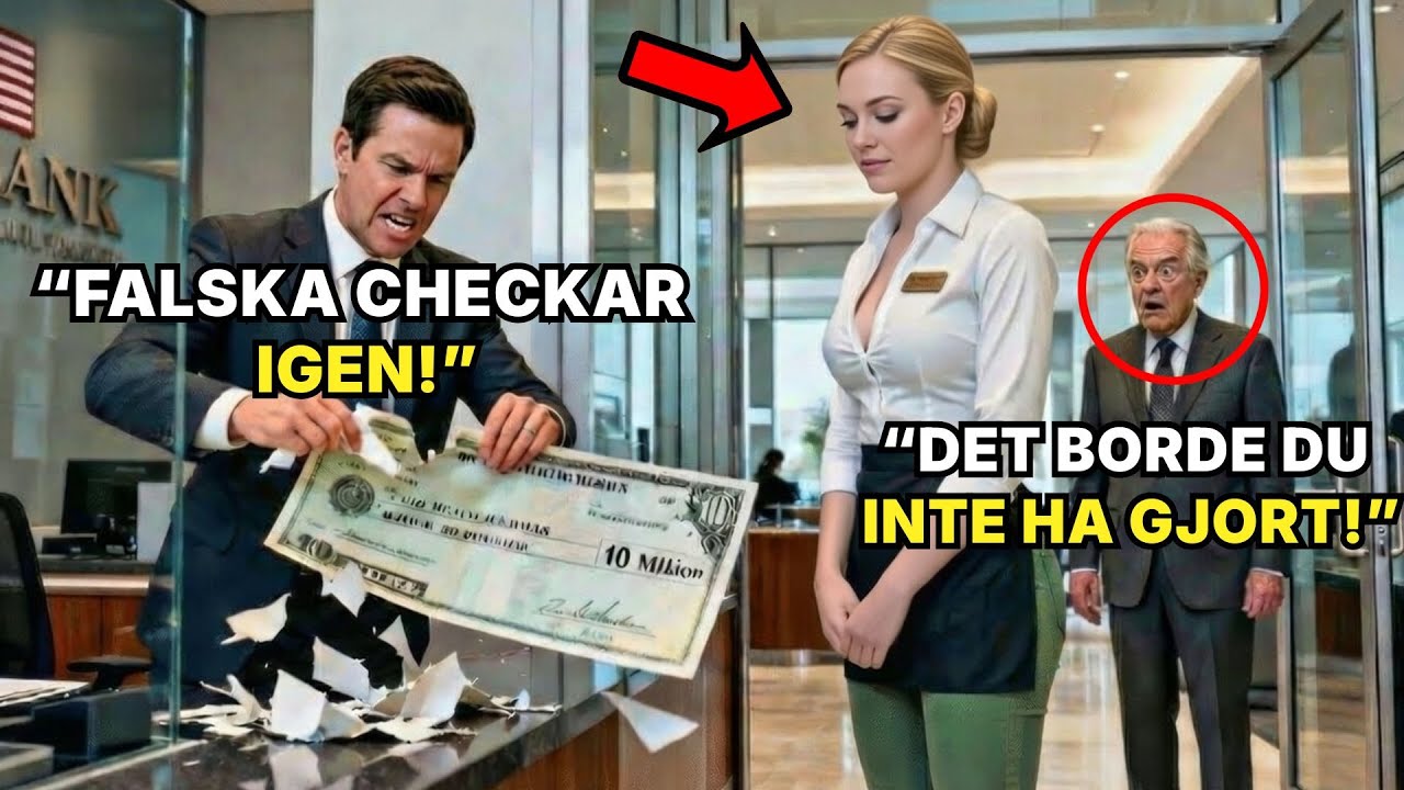 Bankchefen rev sönder servitrisens check på 10 miljoner dollar – Sedan sa hennes chef...