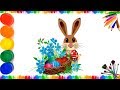 Рисуем Пасхального Кролика 🐰🎂🐇, Пасха для малышей.  Easter bunny