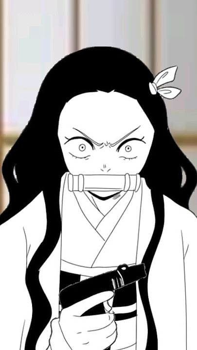 ⚠️Fake watergun⚠️ Nezuko VS. kanao #demonslayer #anime #animatic #animation #fyp #fypシ゚ #nezuko