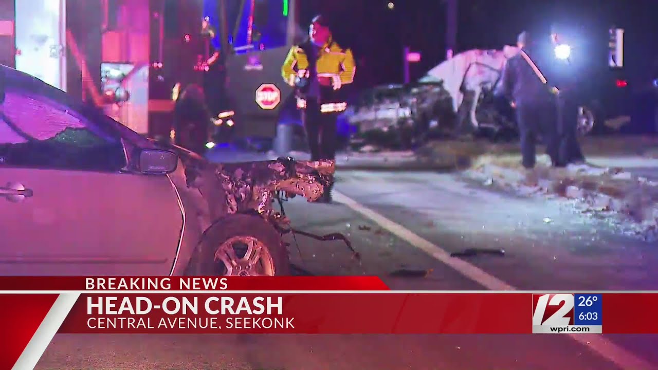 Police investigating serious head-on crash in Seekonk - YouTube
