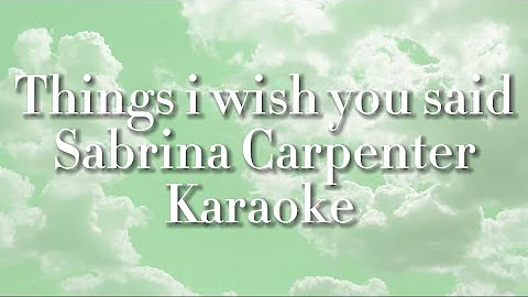 Things I wish you said karaoke