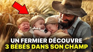 Un Fermier Découvre 3 BÉBÉS Dans Son Champ. En S'approchant, Il Remarque Un Détail Choquant !