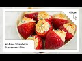 No-Bake Strawberry Cheesecake Bites