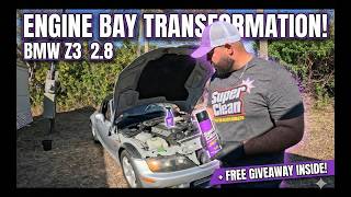 DEEP CLEANING My Filthy BMW Z3 Engine Bay! (+ Super Clean GIVEAWAY!)
