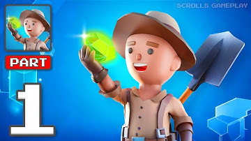 Dig Adventure - Gameplay Walkthrough Part 1 - Shovel Deep for Riches (iOS, Android)