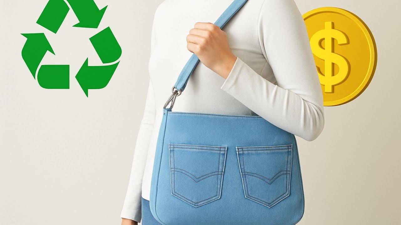 Sewing a Bag from Old Jeans is Very Easy | Bag Sewing Tutorial