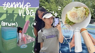 tennis vlog 🎾 waking up early for regionals, introducing the team, tennis love story...?