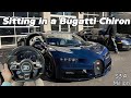 1 of 1 full blue carbon bugatti chiron  brutal cold start