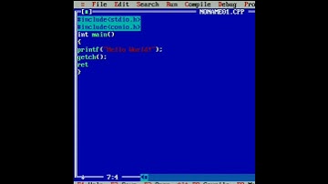First program in c language (Hello World!)