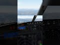 B737 MAX 8, Descending Over Hills, Landing Preparation #shorts #aviation #airport #mayday #atc