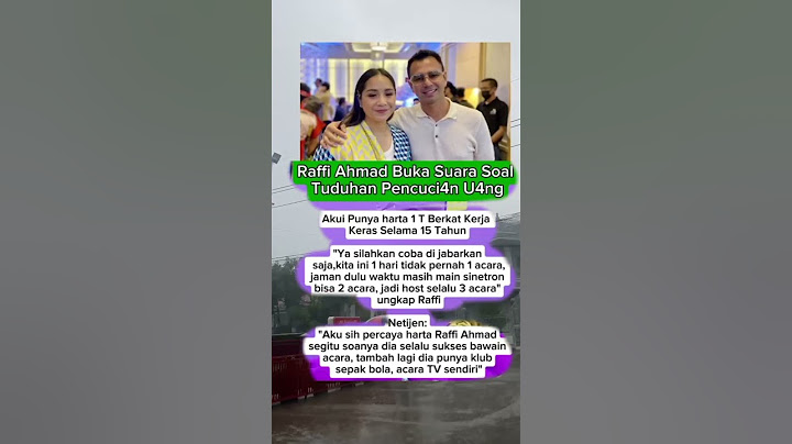 Raffi Ahmad buka suara soal tuduhan pencucian uang #shots #artist