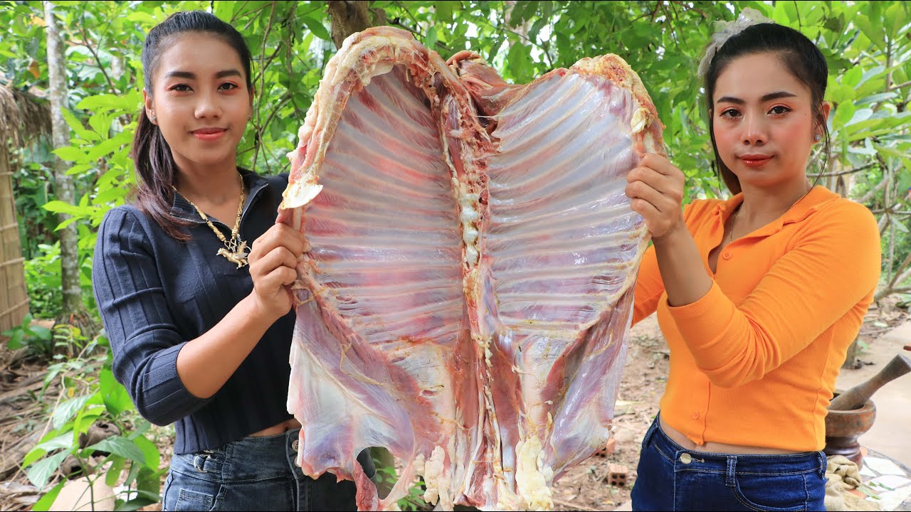 Amazing cooking ribs goat roasted recipe YouTube