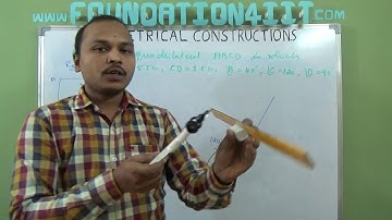 How to Construct a Quadrilateral when its two adjacent sides and  three angles are given