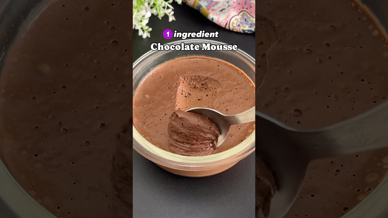 1 ingredient Chocolate Mousse 