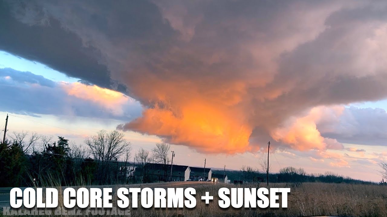 Sunsets & Cold Core Supercells (3/15/2021) - YouTube