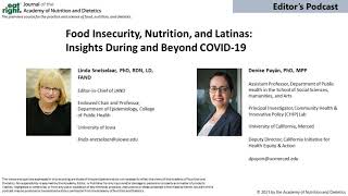 Food Insecurity, Nutrition, and Latinas: Insights During and Beyond COVID-19