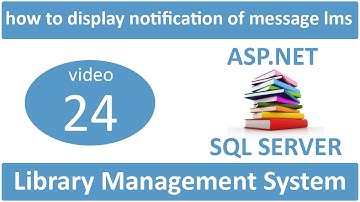 how to display notification of message in asp net lms