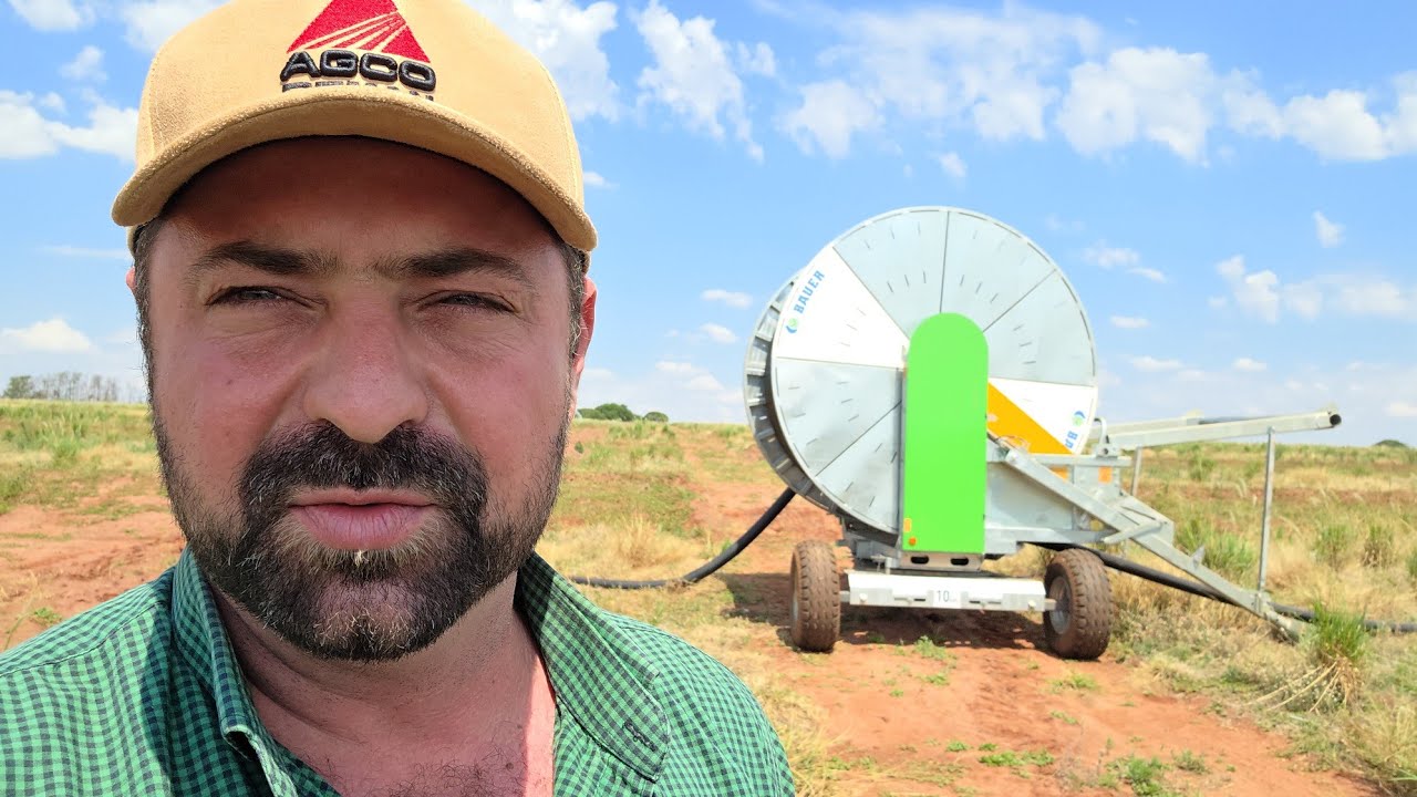 NOSSA IRRIGAÇÃO TA PRONTA || CARRETEL BAUER