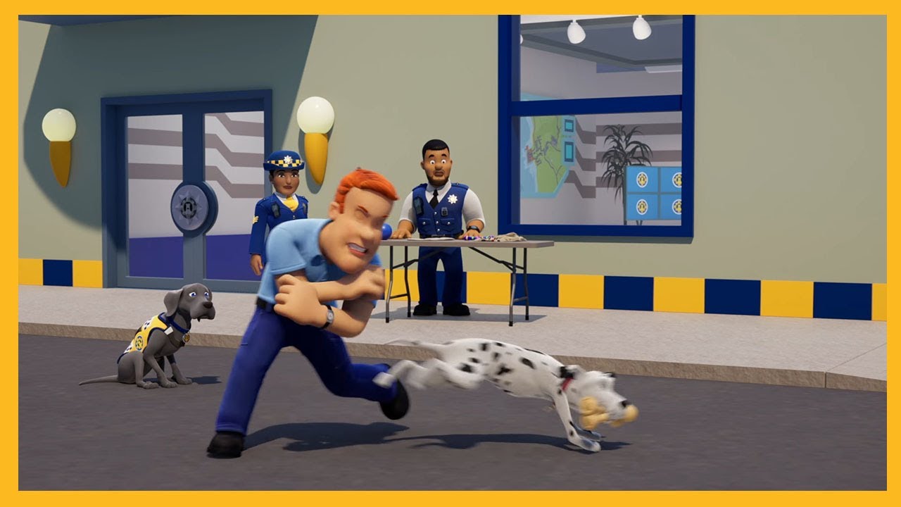 Vang de hond! 🔥  Brandweerman Sam Achtervolging officiële 🔥