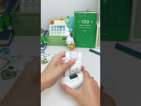 Connect ptinter to Bluetooth & print instantly#shorts #phomemo #packingorders #asmr #smallbiz