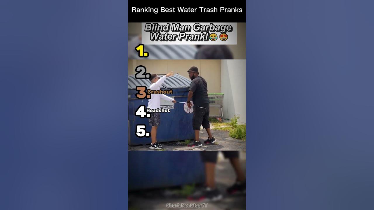 Ranking The Best Blind Man Trash Pranks🚿🤣