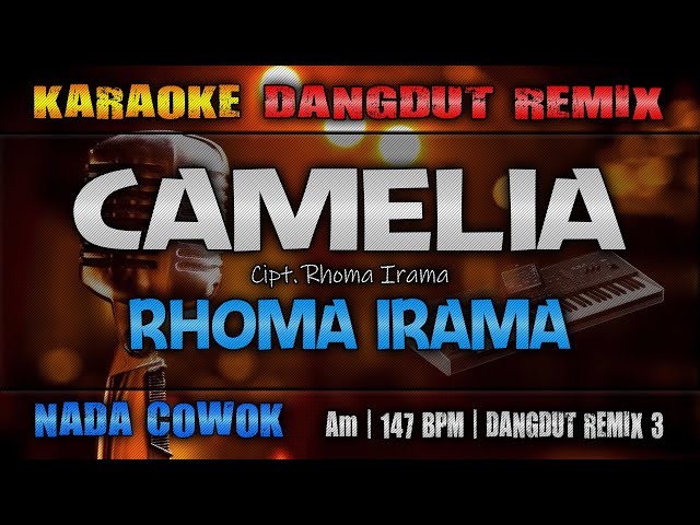 CAMELIA (Karaoke Nada Cowok) - Rhoma Irama | RoNz Karaoke Dangdut Remix class=