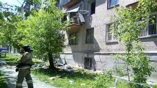 Последствия взрыва газа на улице Липецкой в Челябинске