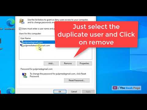 Duplicate User Names on Sign-in Screen in Windows PC