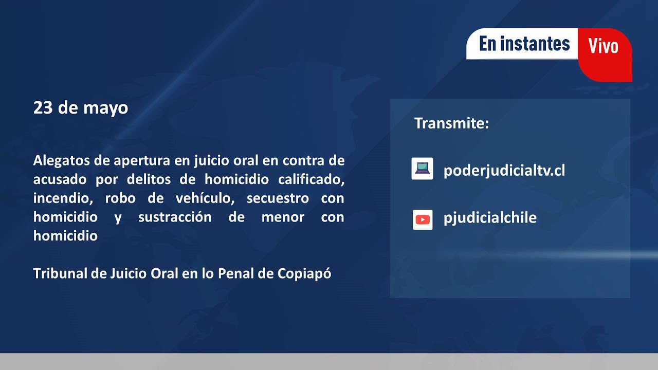 Alegatos de apertura en juicio contra acusado por homicidio calificado y  otros delitos - YouTube