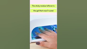 what is the Sticky Residue on Gel Nails #gelnails #gelmanicure