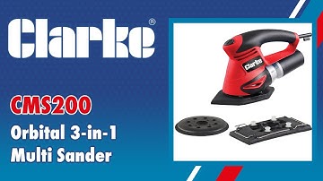 Clarke CMS200 Orbital 3-in-1 Multi Sander - 6462053