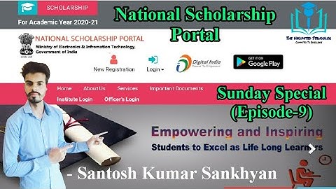 National Scholarship Portal | Sunday Special  ( Episode-9 ) | Santosh Kumar Sankhyan