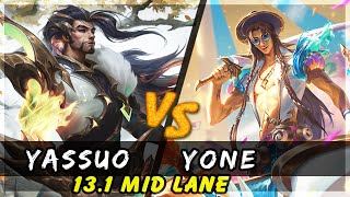 YASSUO - Yasuo vs Yone MID Patch 13.1 - Yasuo Gameplay