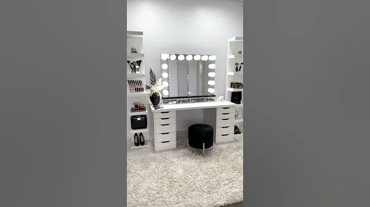 Hollywood Vanity Mirror Transformation | Makeup Room Setup | Before & After Vanity