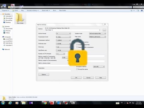 Create a Password-protected ZIP File in Windows 7/8//10